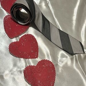 Buffalo David Bitton Gray Striped Tie Accessories